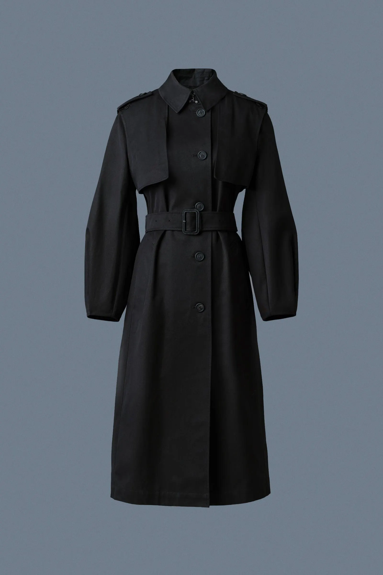 ALIA Long Balloon Sleeve Trench
