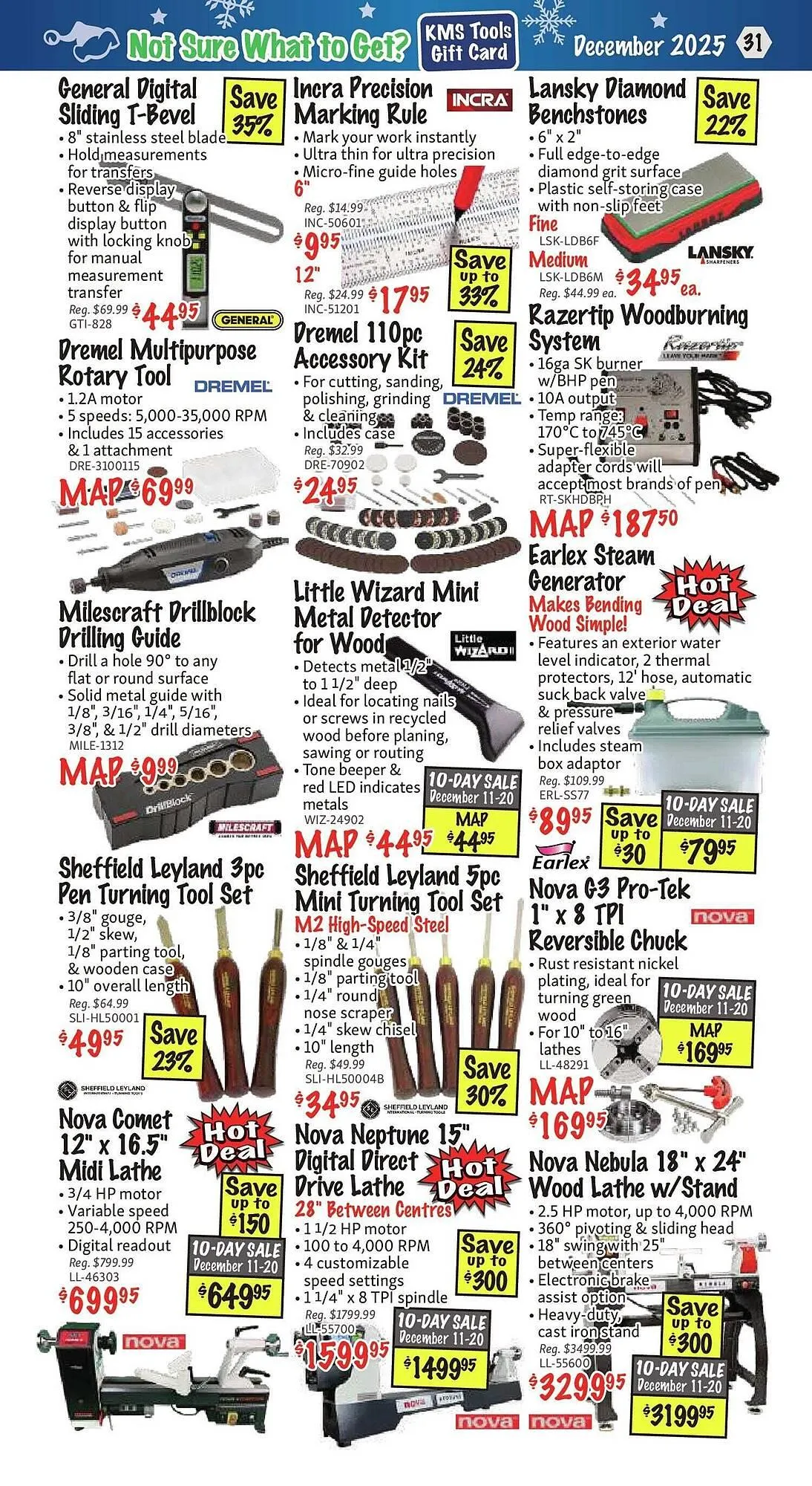 KMS Tools flyer from December 1 to January 1 2026 - flyer page 31