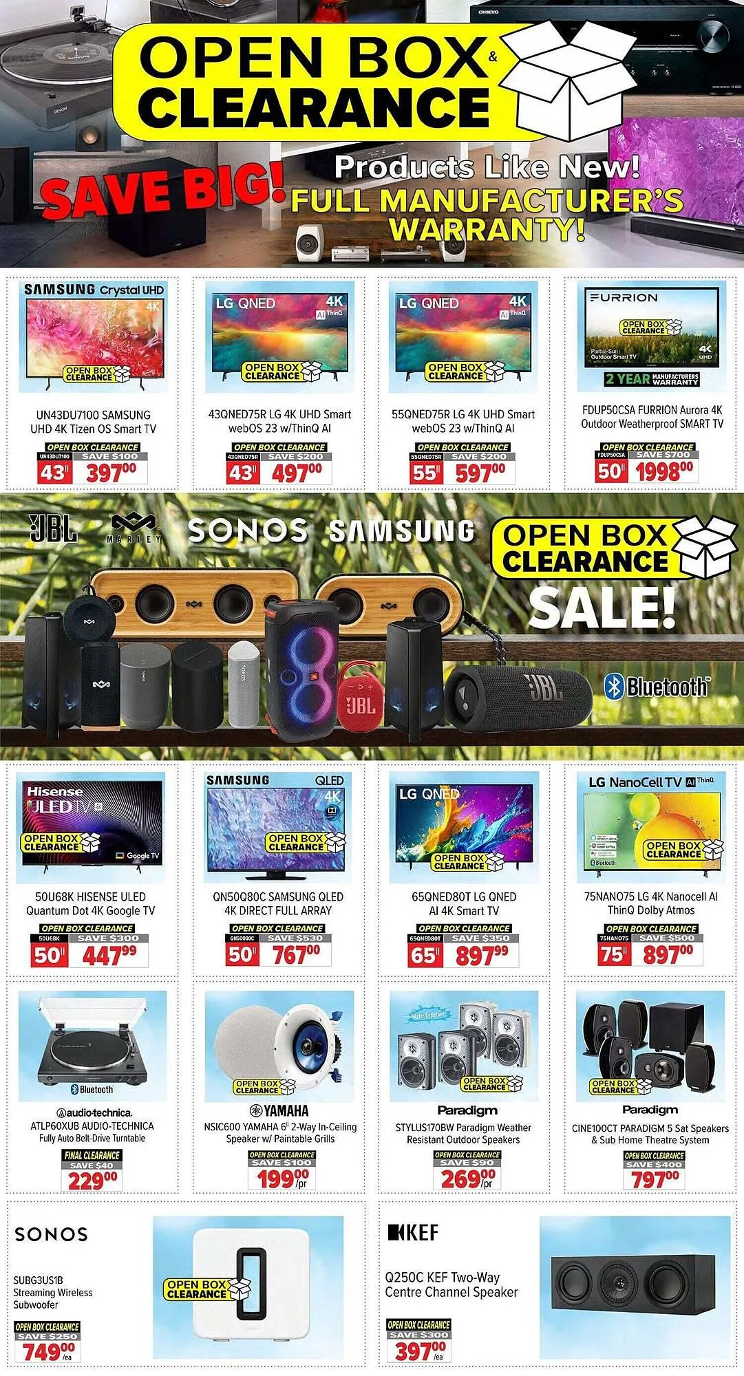 2001 Audio Video flyer from April 18 to May 1 2025 - flyer page 19
