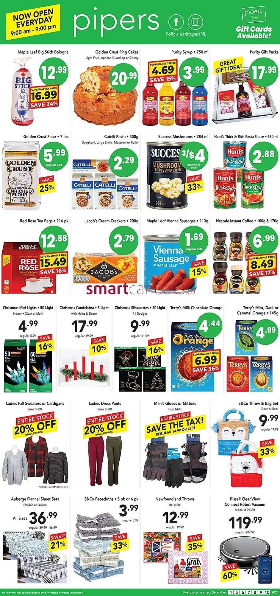 Pipers flyer from December 4 to December 10 2025 - flyer page 1