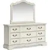 Arlendyne Dresser and Mirror - Antique White