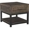 Villa Flora End Table - Grayish Brown