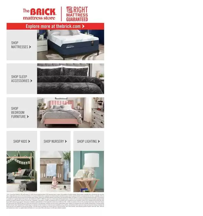 Brick Mattress Store from January 1 to January 13 2025 - flyer page 20