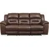 Stoneland Reclining Sofa - Chocolate
