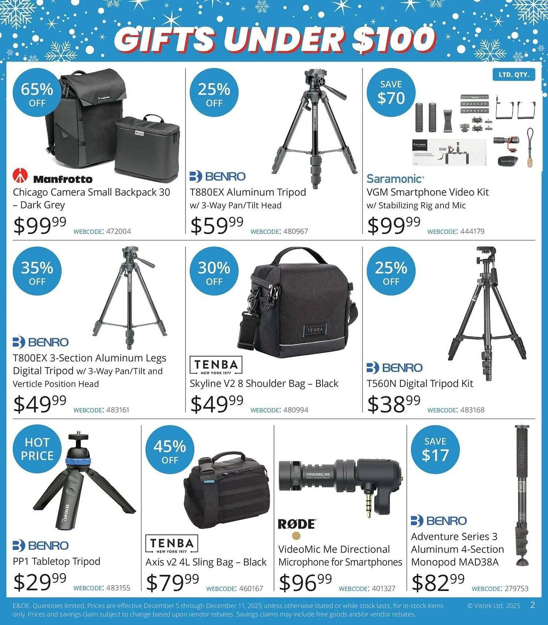 Vistek flyer from December 5 to December 25 2025 - flyer page 2