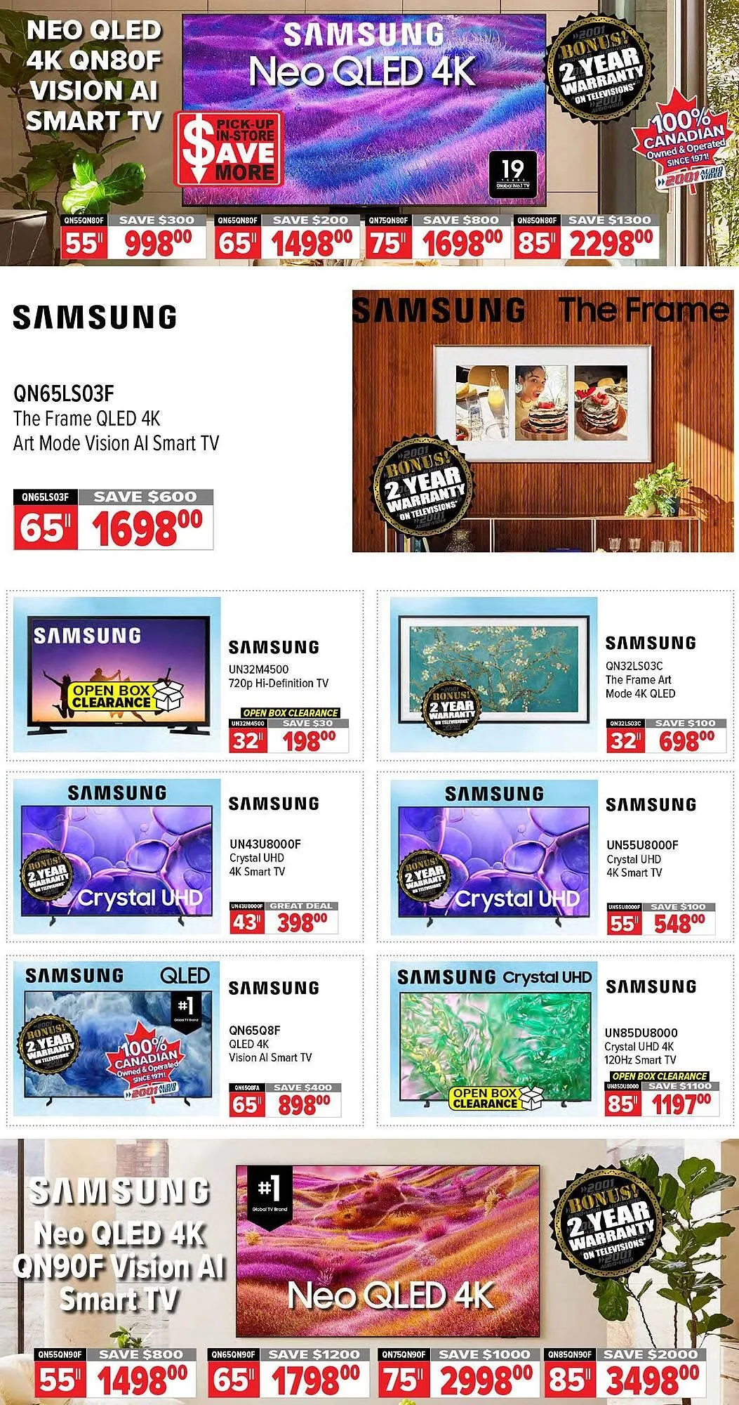 2001 Audio Video flyer from January 9 to January 16 2026 - flyer page 3