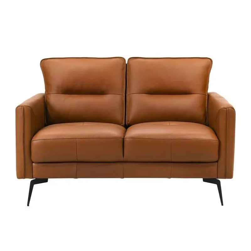 Causeuse en cuir véritable