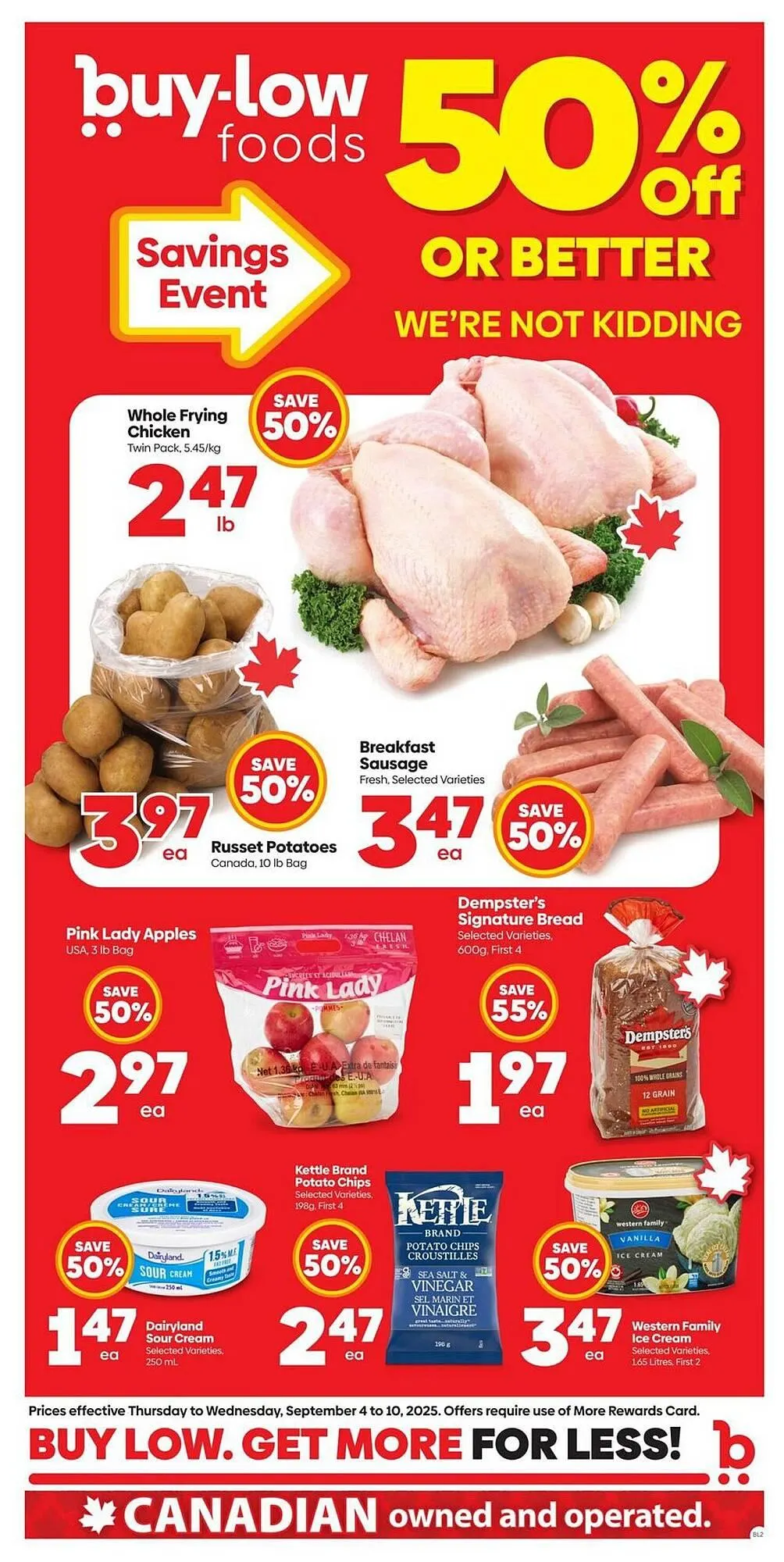 Buy-Low Foods flyer from September 5 to September 11 2025 - flyer page 1