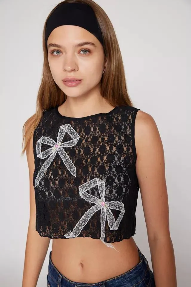 Kimchi Blue Orpheus Sheer Lace Tank Top