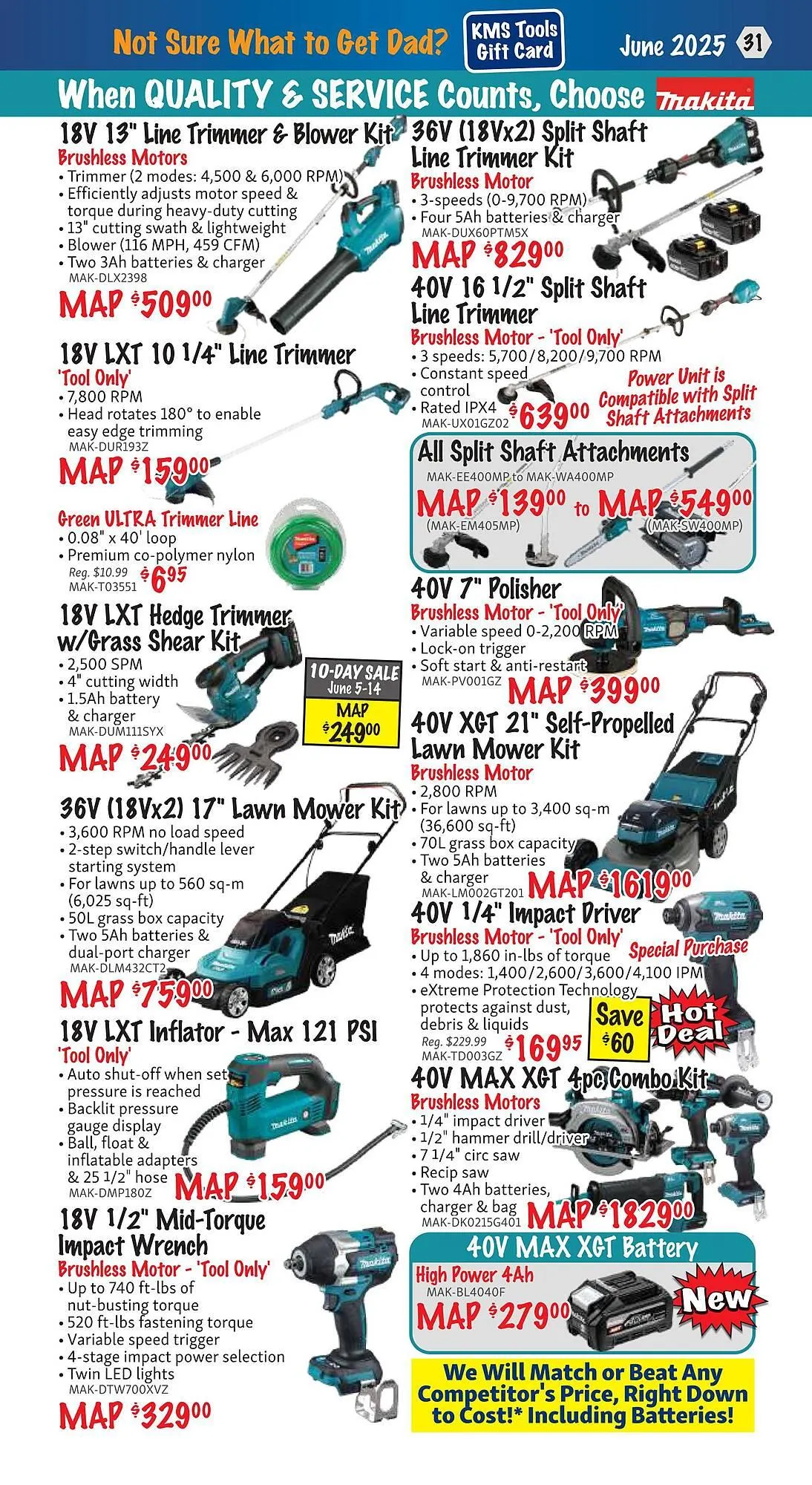 KMS Tools flyer from June 1 to June 30 2025 - flyer page 31