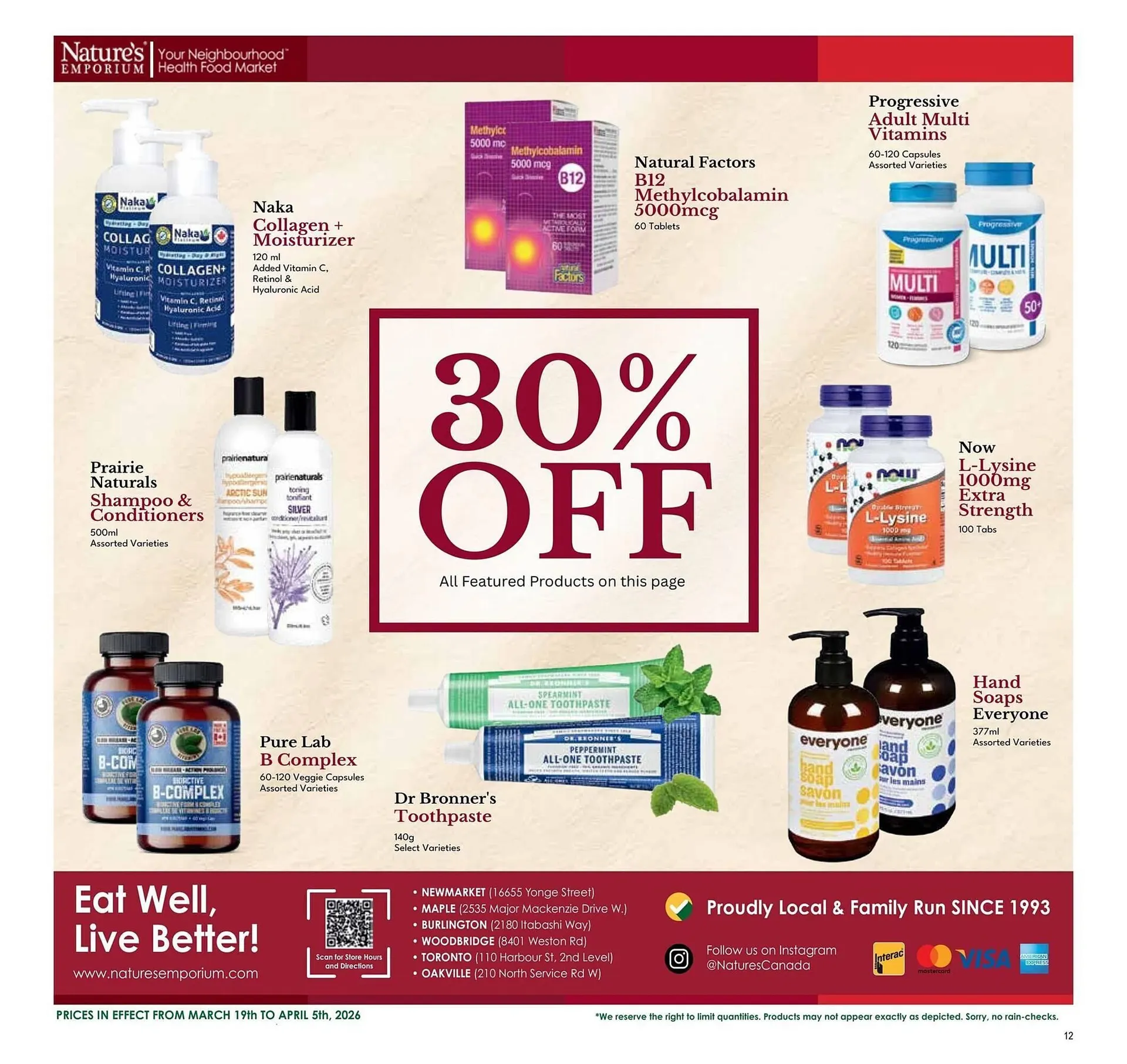 Nature's Emporium flyer from March 20 to March 27 2026 - flyer page 12