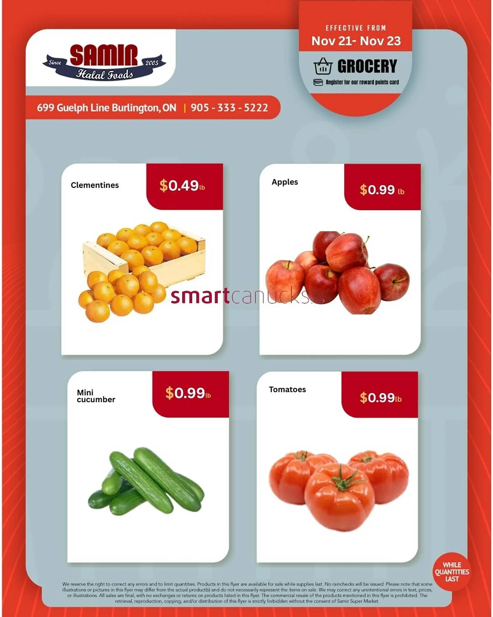 Samir Supermarket flyer from November 21 to November 27 2025 - flyer page 1