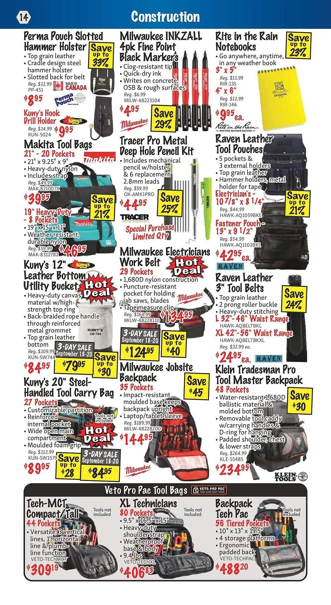 KMS Tools flyer from September 1 to September 15 2025 - flyer page 14