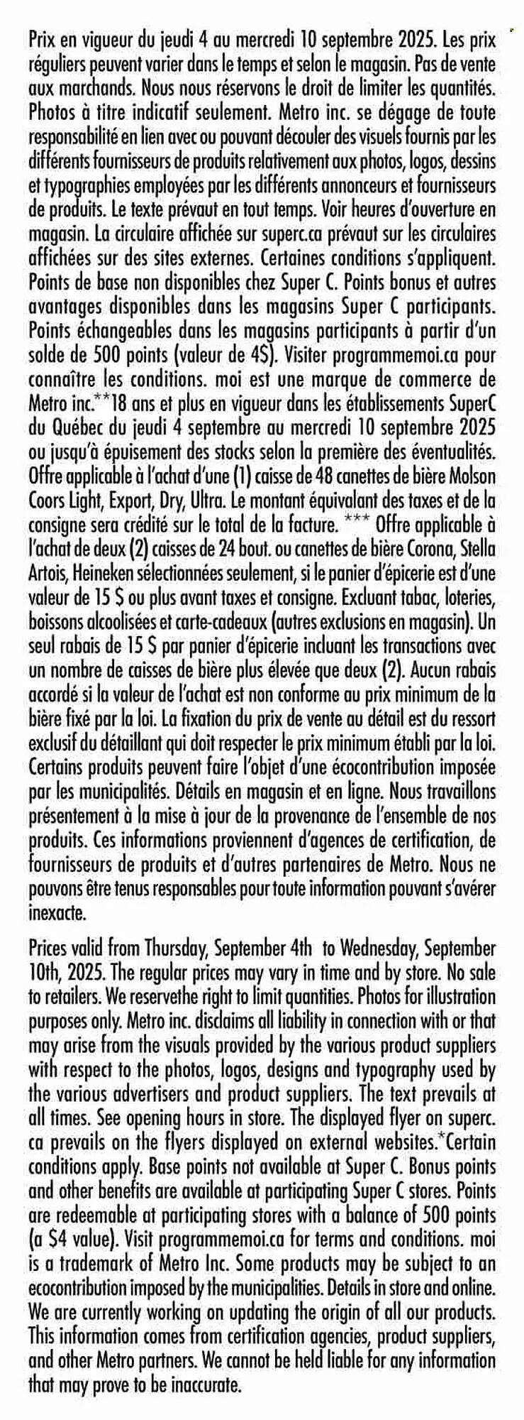 Super C flyer from September 4 to September 10 2025 - flyer page 16