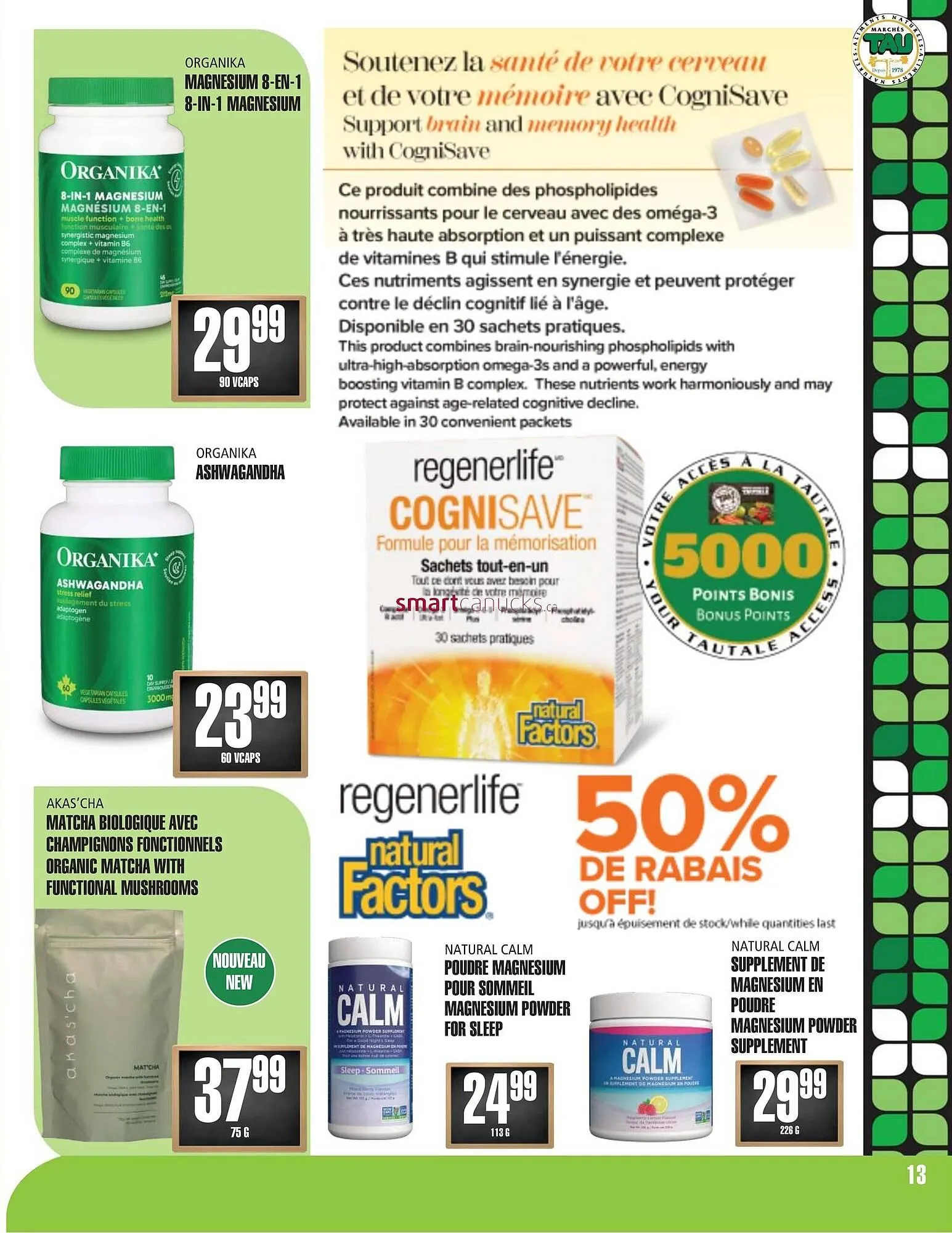 Marches Tau flyer from January 5 to February 1 2026 - flyer page 13