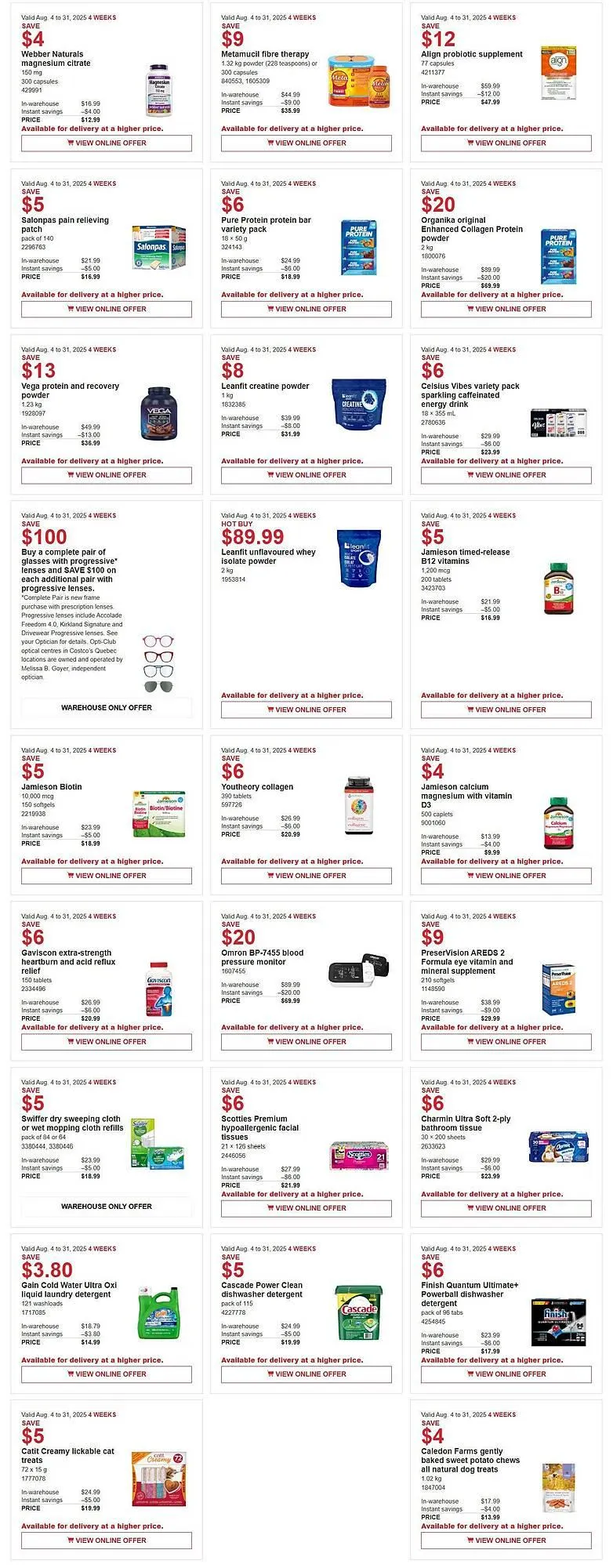 Costco flyer from August 7 to August 15 2025 - flyer page 4