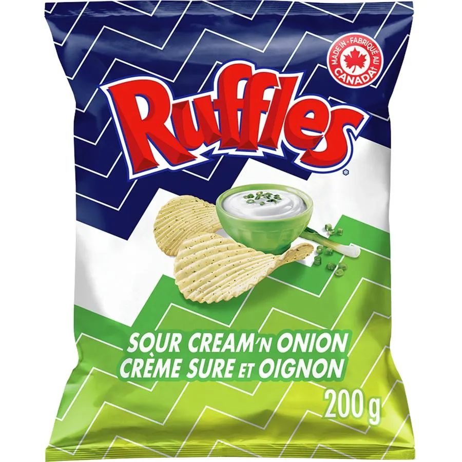 Sour Cream 'n Onion Flavoured Potato Chips
