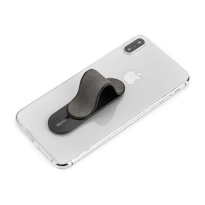 Suede Finger Grip Phone Holder Cell Phone Grip Stand Finger Strap Phone Loop - PrimeCables® - Grey