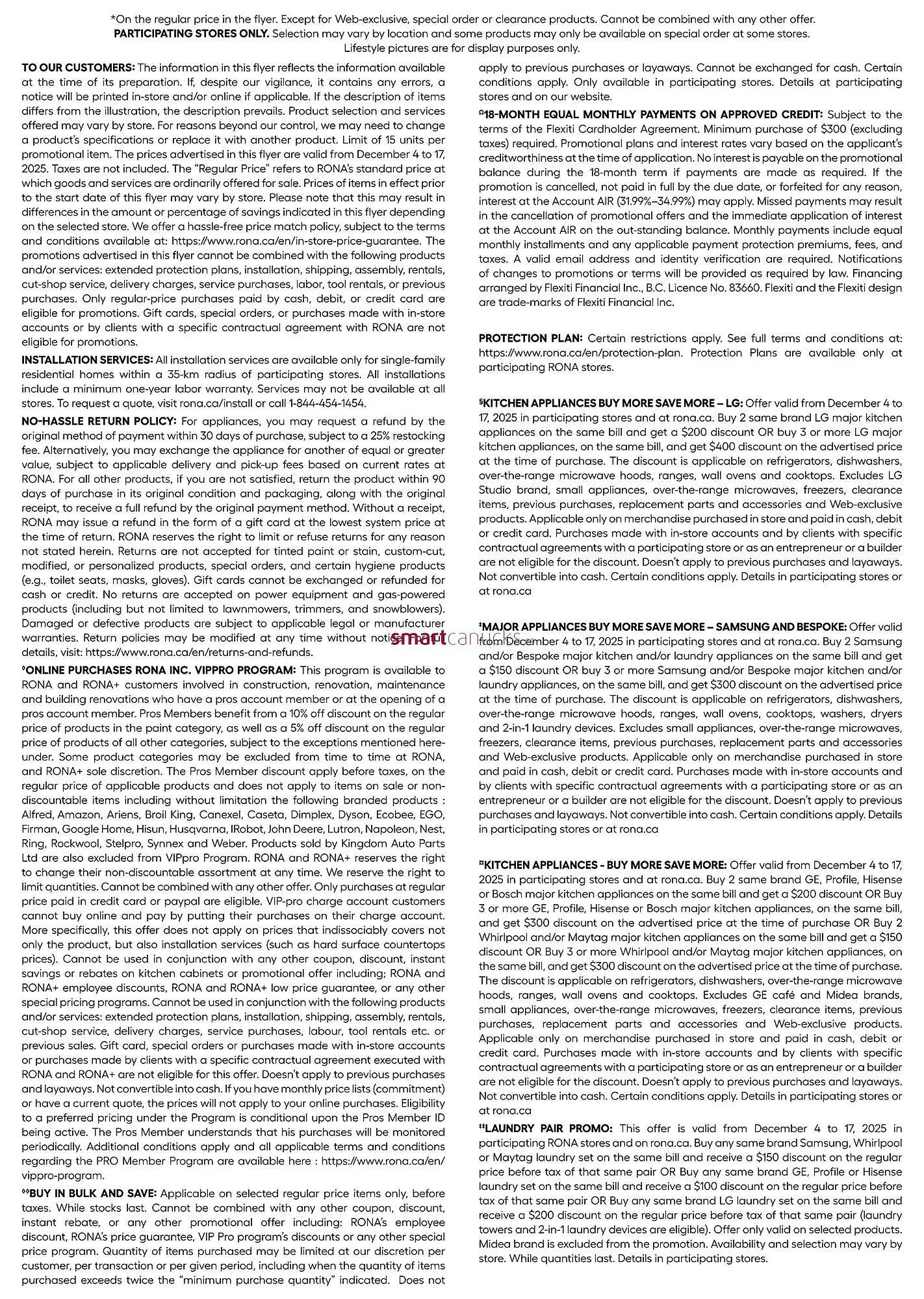 RONA flyer from December 4 to December 17 2025 - flyer page 22