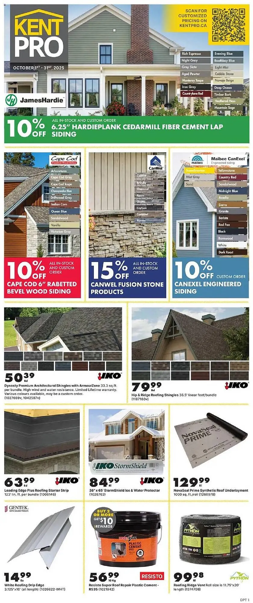 Kent flyer from October 1 to November 1 2025 - flyer page 1