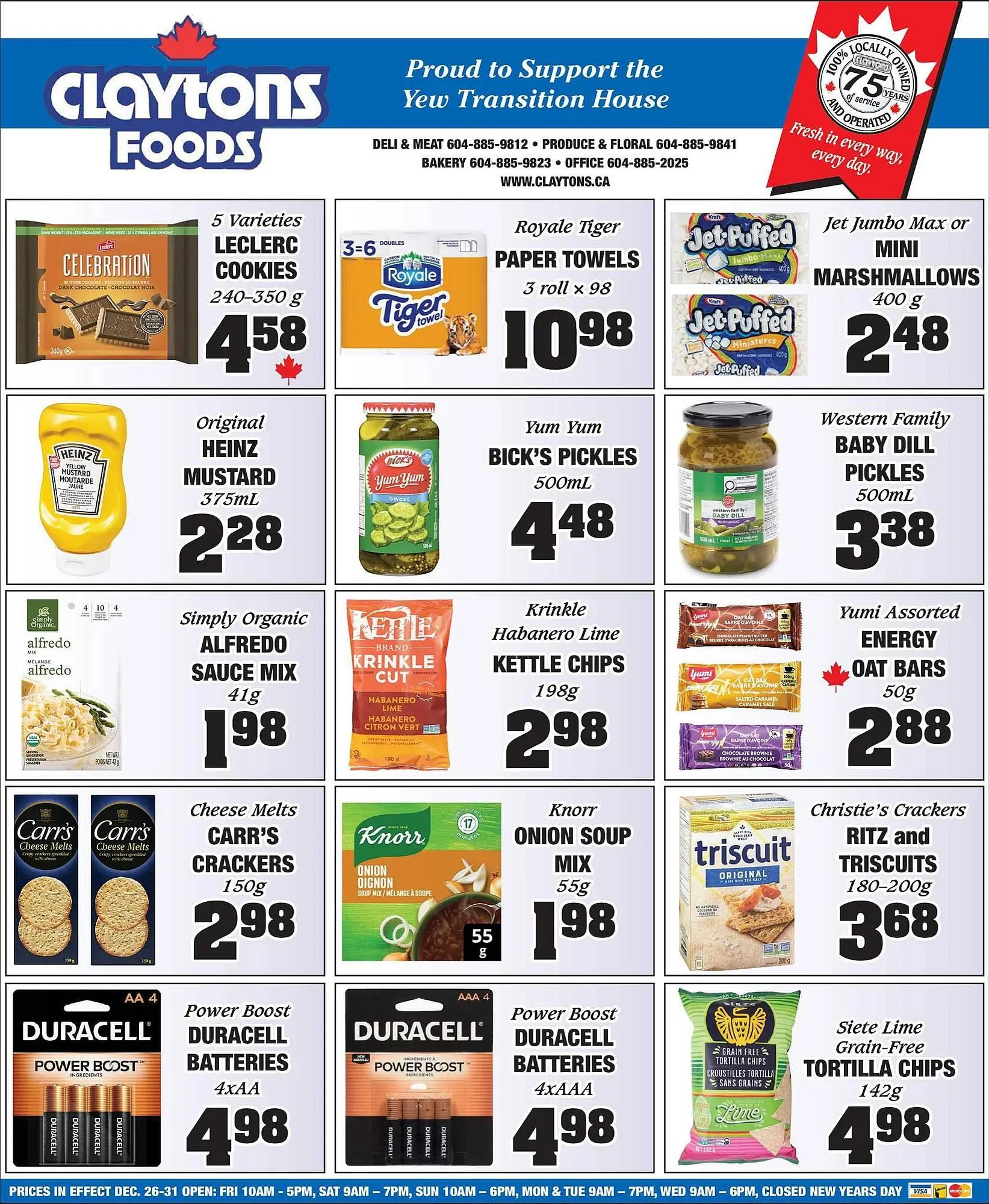 Claytons Heritage Market flyer from December 26 to December 31 2025 - flyer page 4