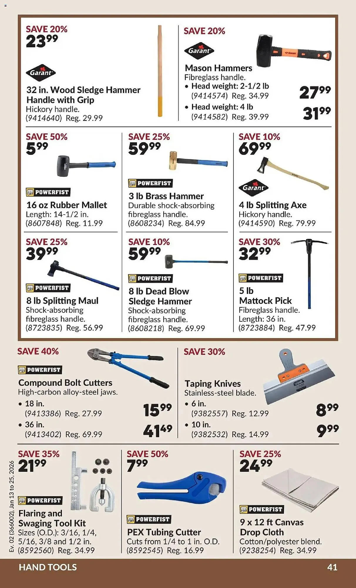Princess Auto flyer from January 13 to January 25 2026 - flyer page 47
