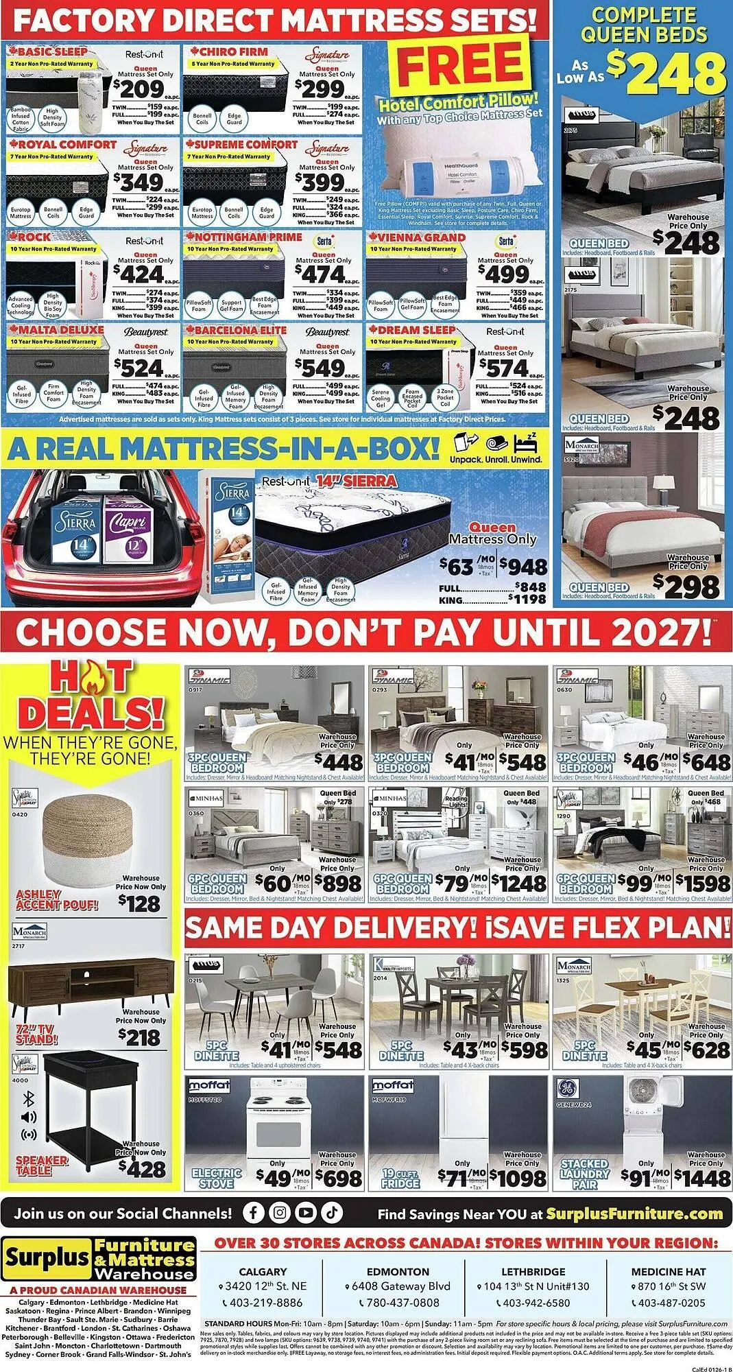 Surplus Furniture flyer from December 29 to January 5 2026 - flyer page 2