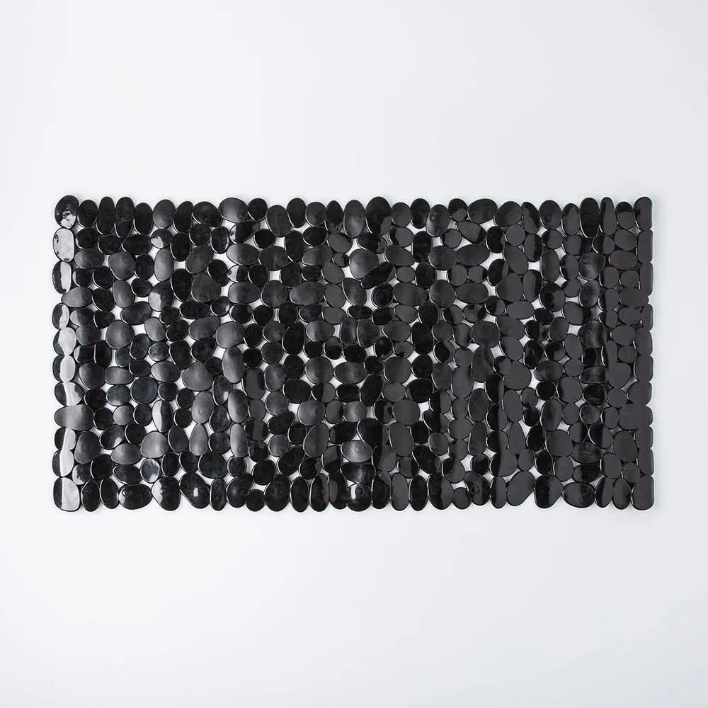 KSP Pebble Spa Pvc Non-Slip Suction Tubmat (Black)