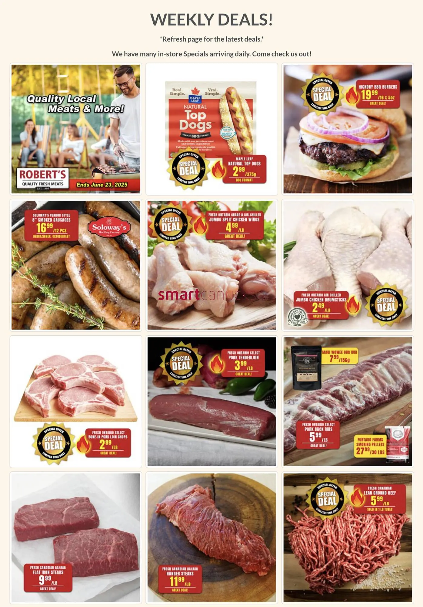 Roberts Fresh and Boxed Meats flyer from June 19 to July 2 2025 - flyer page 2