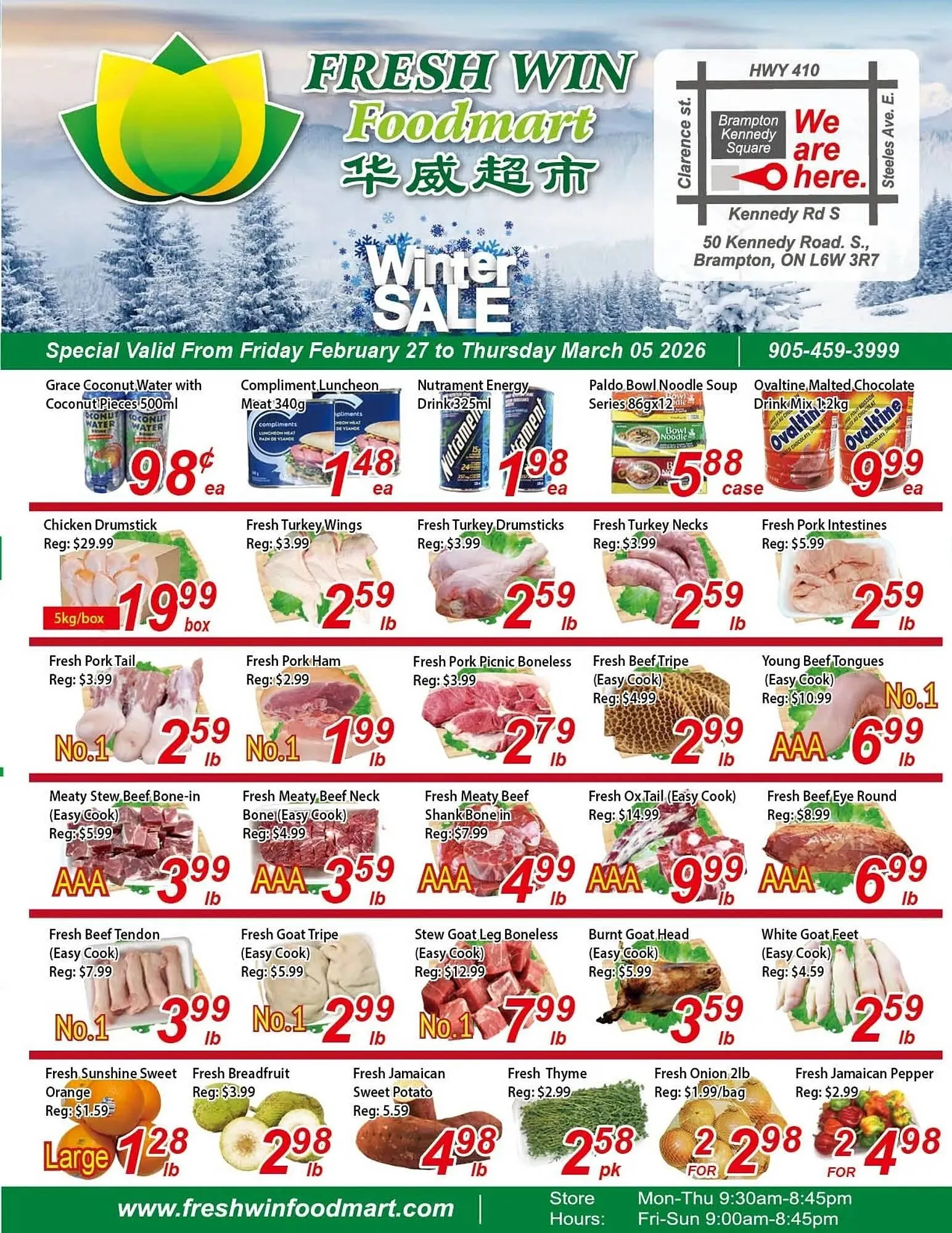 Fresh Win Foodmart flyer from February 27 to March 5 2026 - flyer page 1