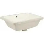 18.25-in. W 13.5-in. D Rectangle Bathroom Undermount Sink In Biscuit Color AI-362