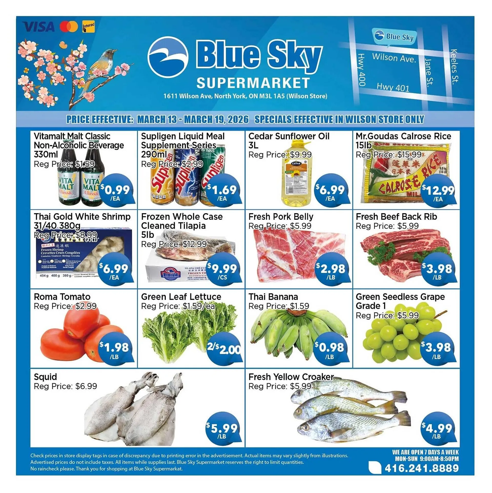 Blue Sky Supermarket flyer from March 13 to March 19 2026 - flyer page 1