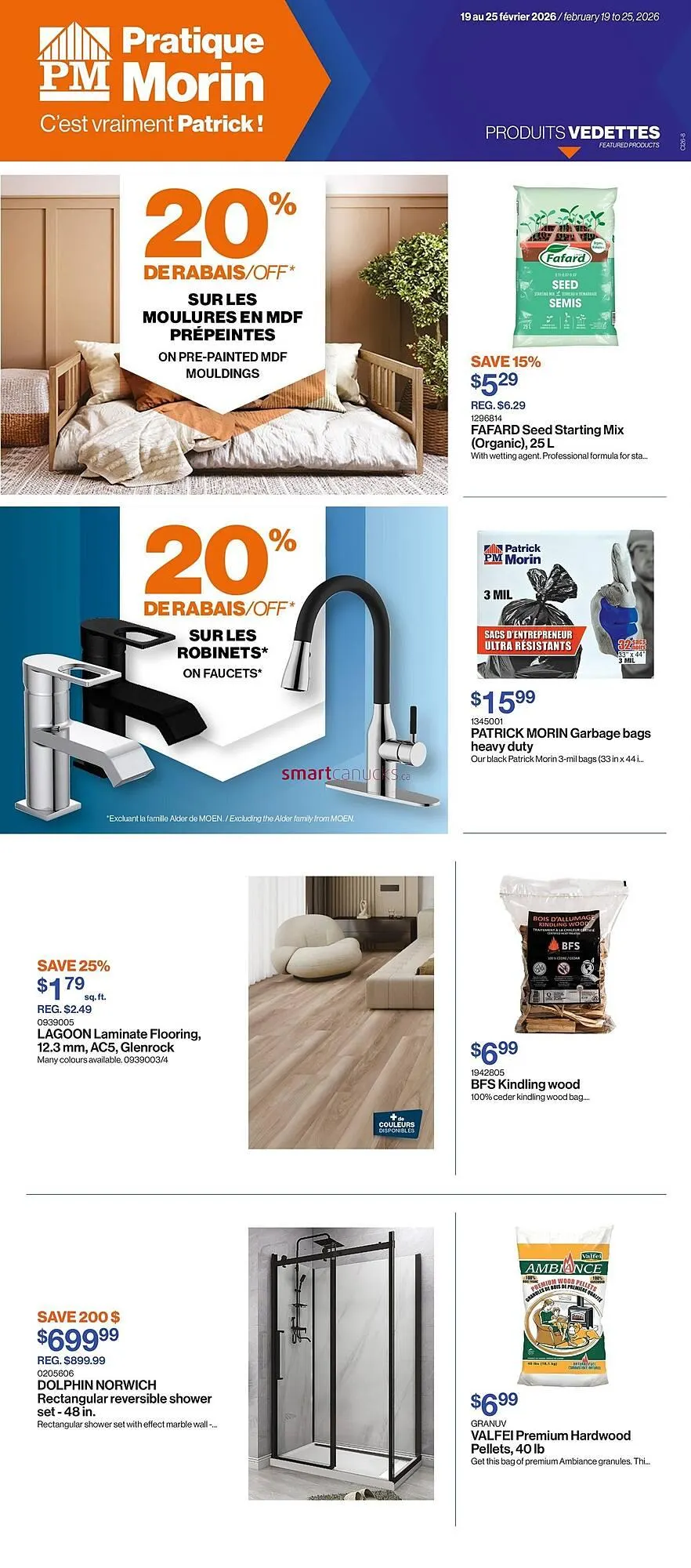 Patrick Morin flyer from February 19 to February 25 2026 - flyer page 1