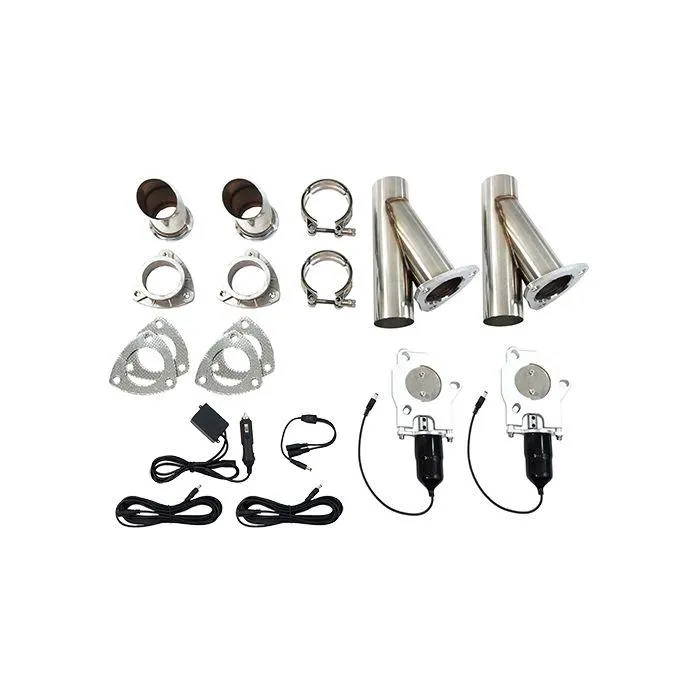Bous remote Electric Exhaust Cutout Kits 2.5"