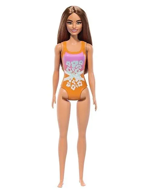 Barbie Beach Doll - Orange Swimsuit