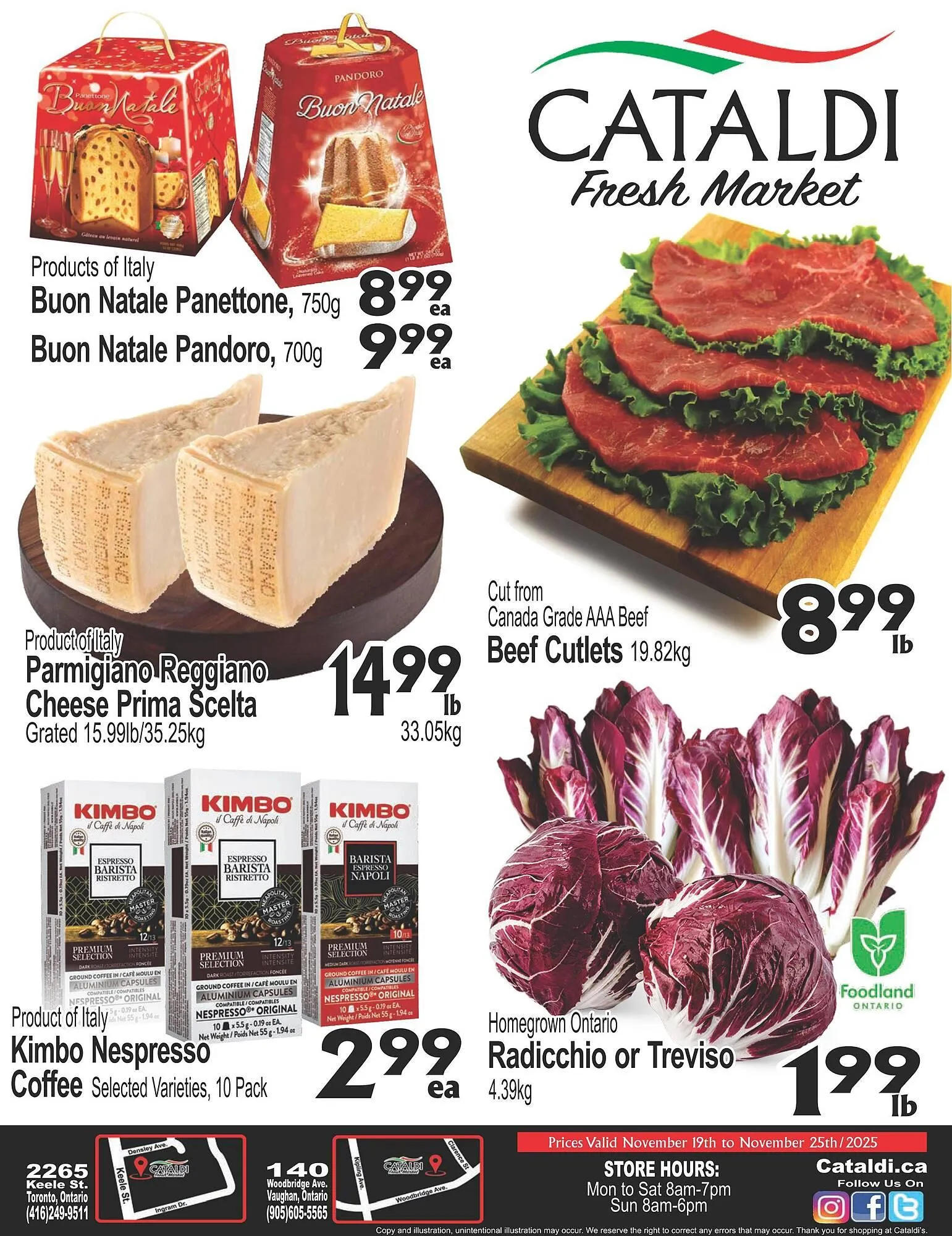 Cataldi Fresh Market flyer from November 19 to November 25 2025 - flyer page 1