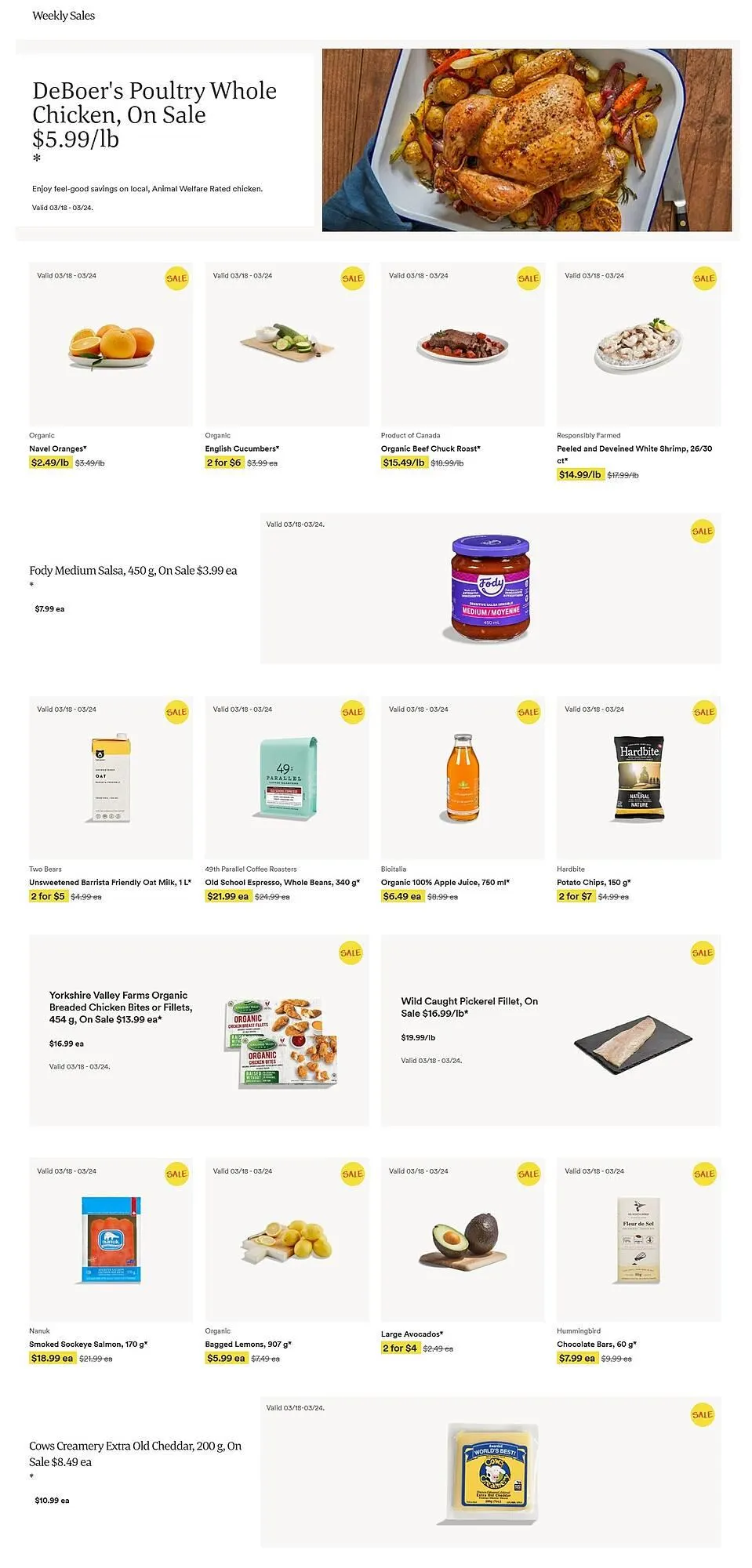 Whole Foods Market flyer from March 18 to March 24 2026 - flyer page 1