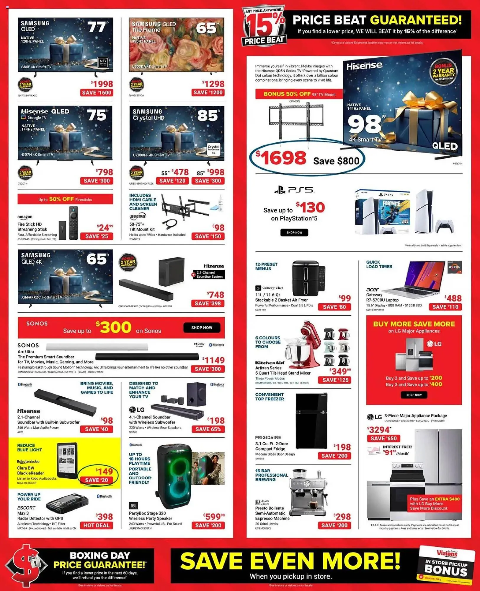 Visions Electronics flyer from December 19 to December 25 2025 - flyer page 2