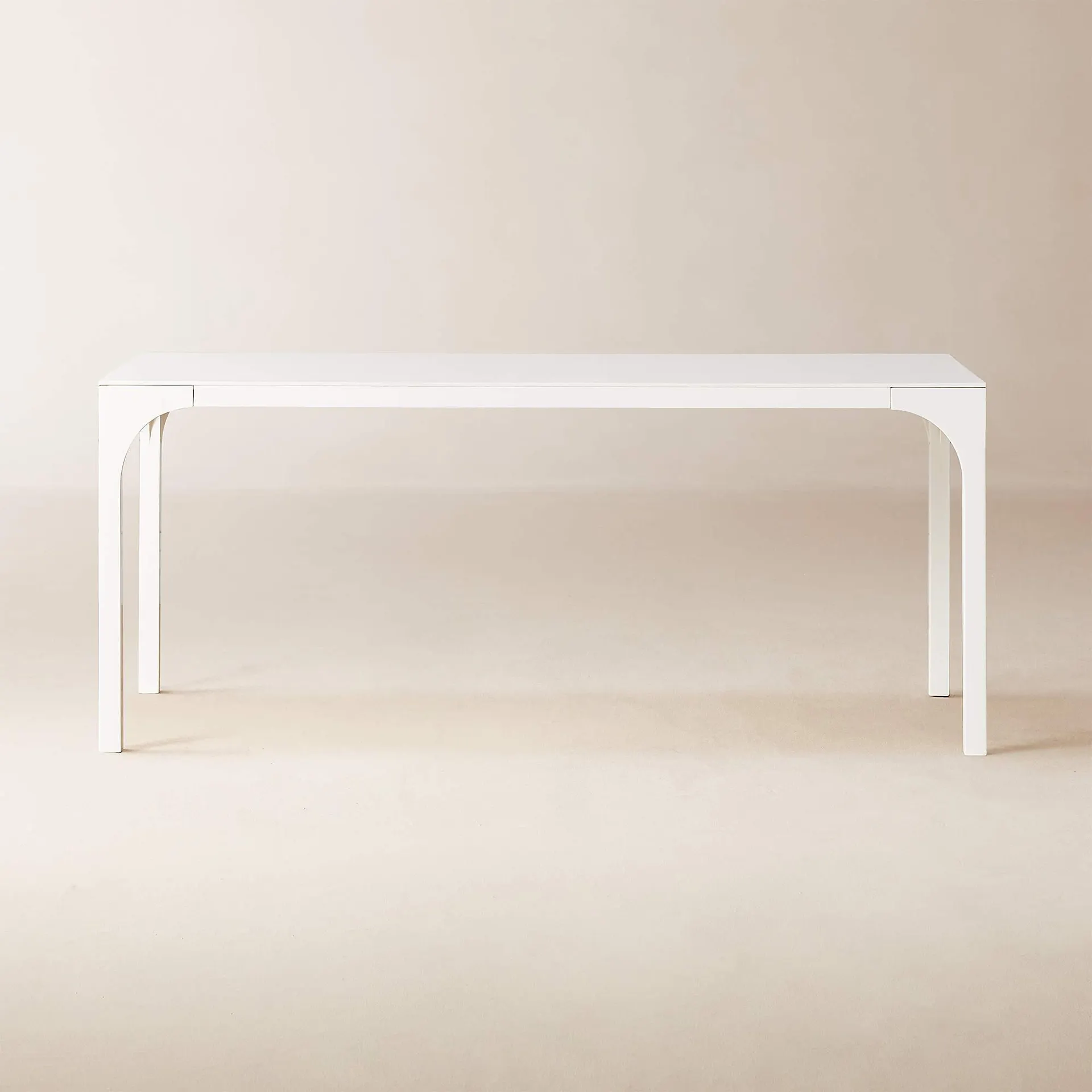 Aqua Virgo 72" Rectangular White Dining Table