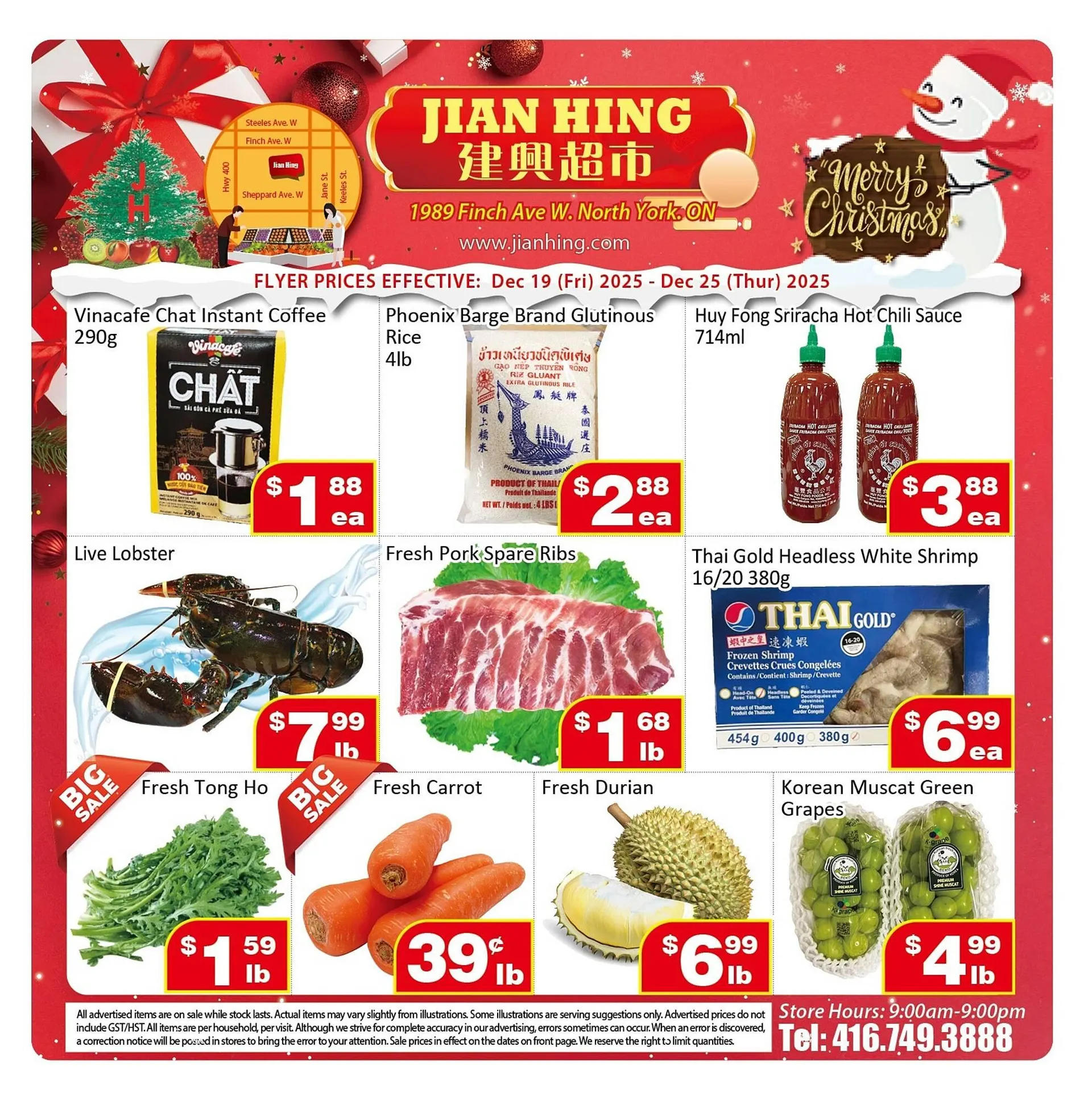 Jian Hing Supermarket flyer from December 19 to December 25 2025 - flyer page 1