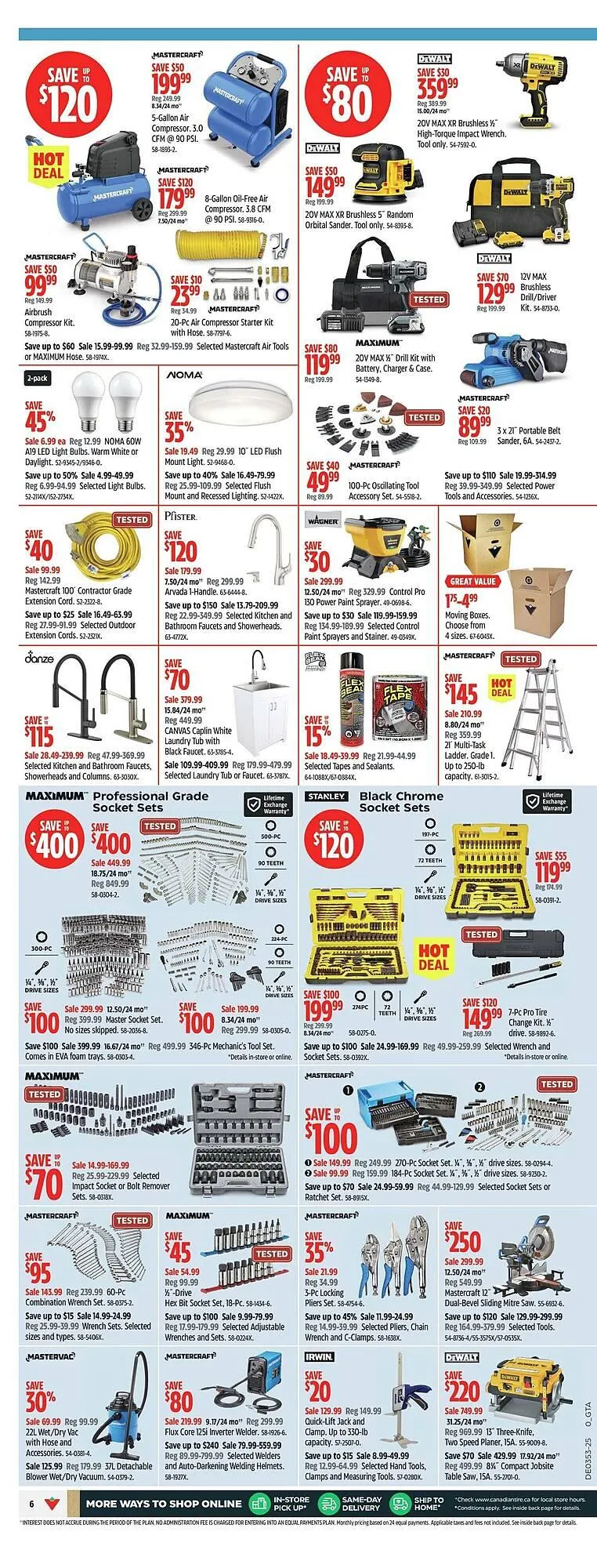 Canadian Tire flyer from December 25 to January 1 2026 - flyer page 8