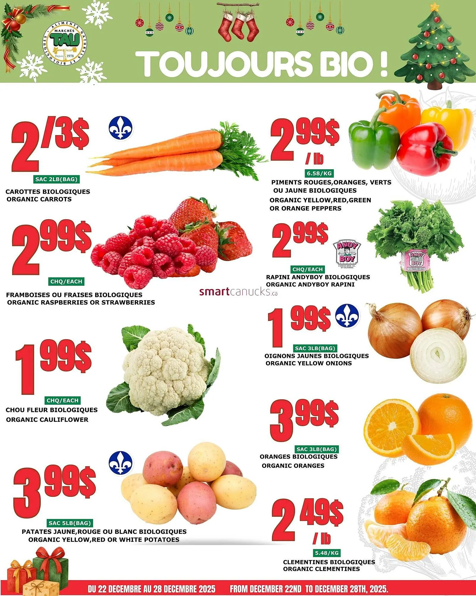 Marches Tau flyer from December 22 to December 28 2025 - flyer page 1