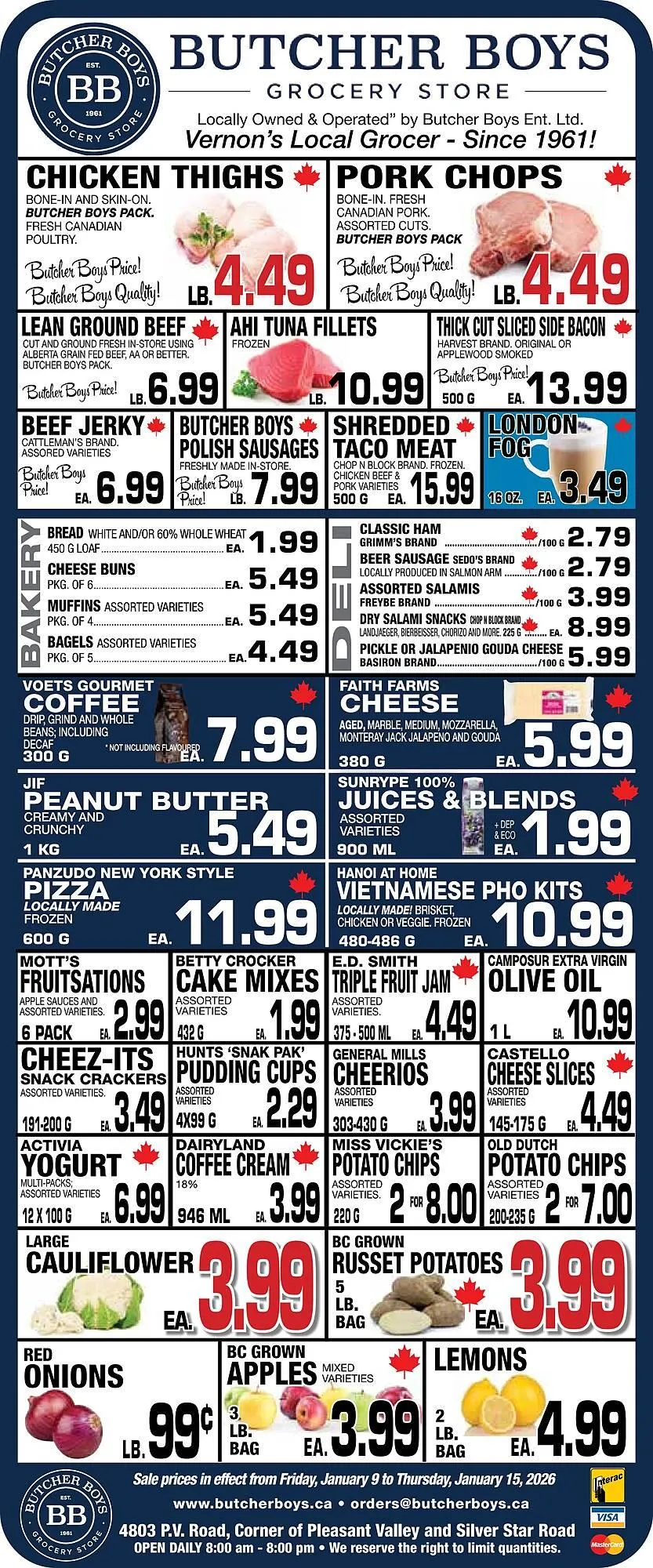 Butcher Boys flyer from January 9 to January 15 2026 - flyer page 1