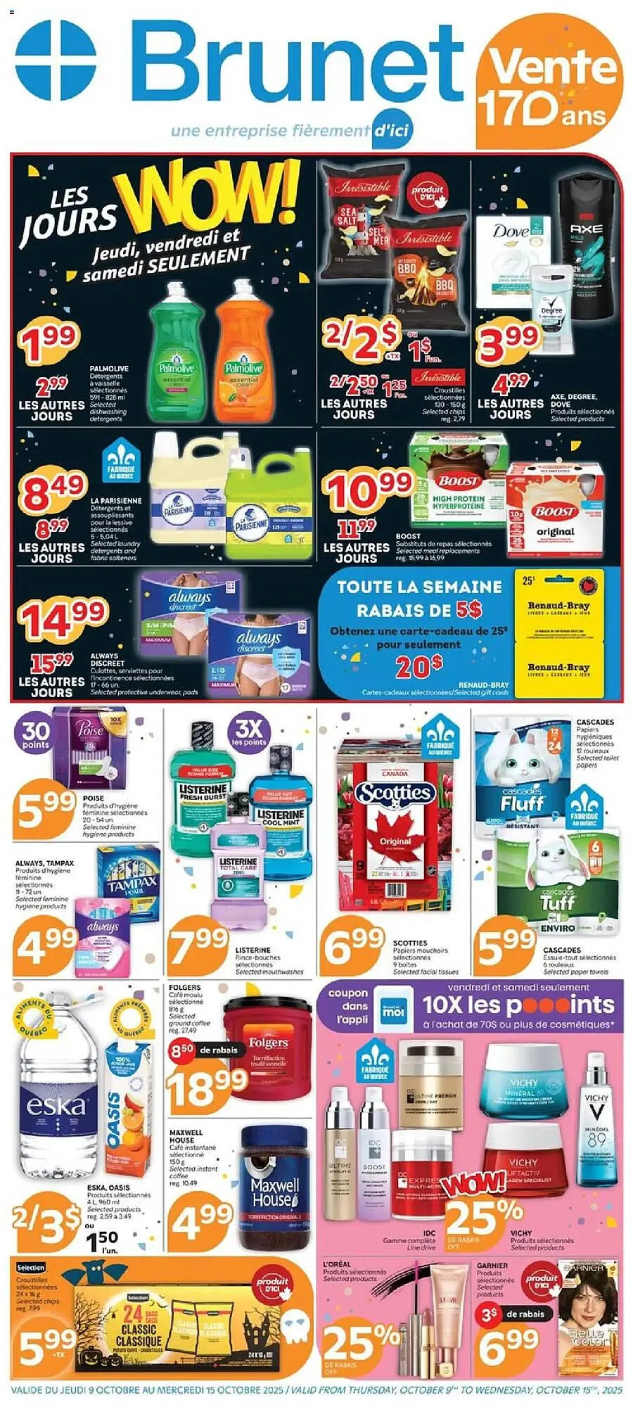 Brunet flyer from October 9 to October 15 2025 - flyer page 1