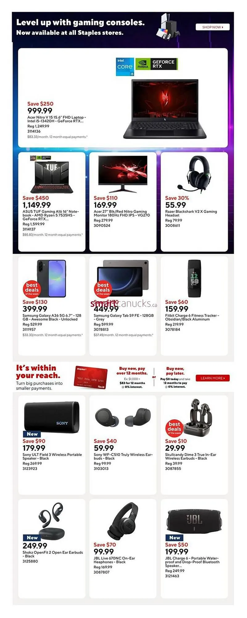 Staples flyer from October 3 to October 9 2025 - flyer page 7