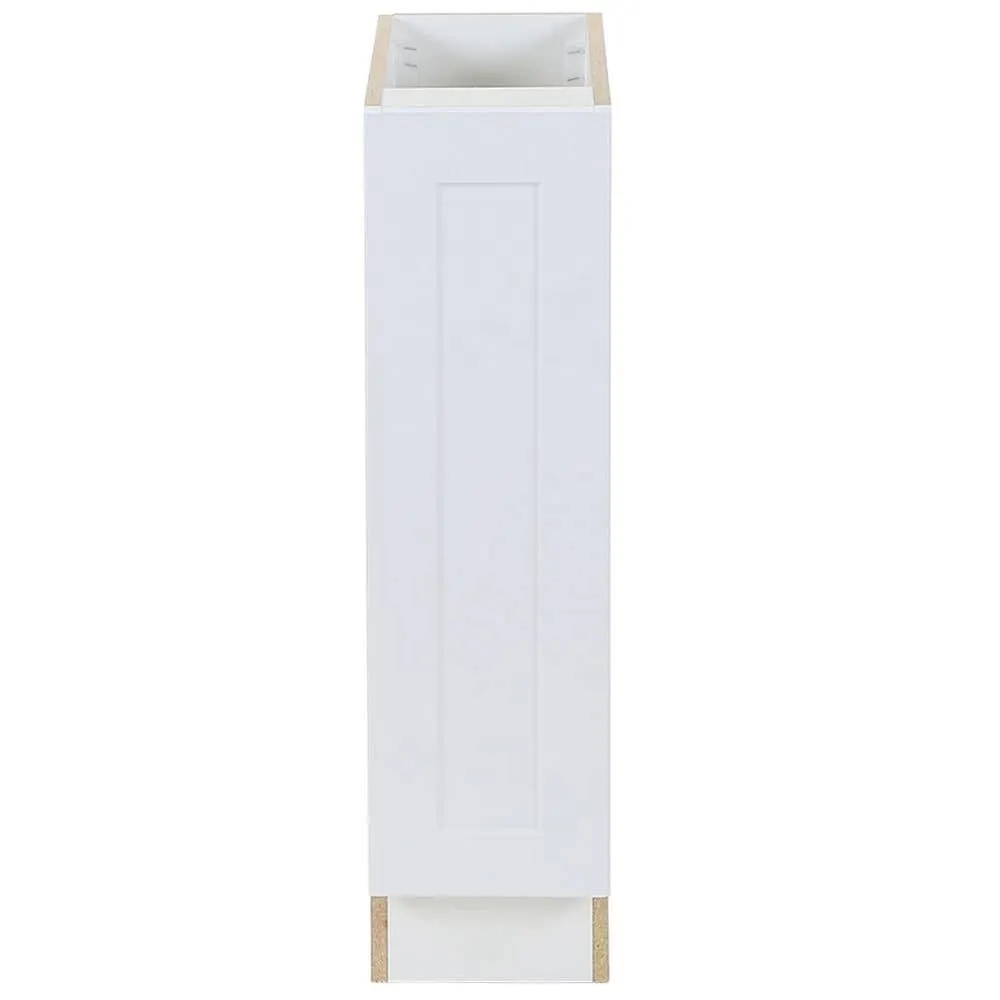 Edson 9-inch W x 34.5-inch H x 24.5-inch D Shaker Style Assembled Kitchen Base Cabinet/Cupboard in Solid White (B09FHL)