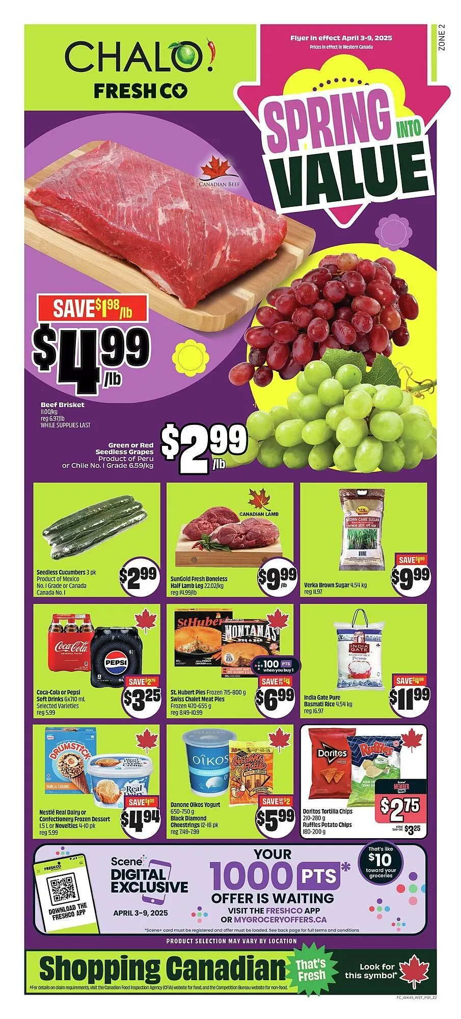 FreshCo flyer from April 3 to April 9 2025 - flyer page 1