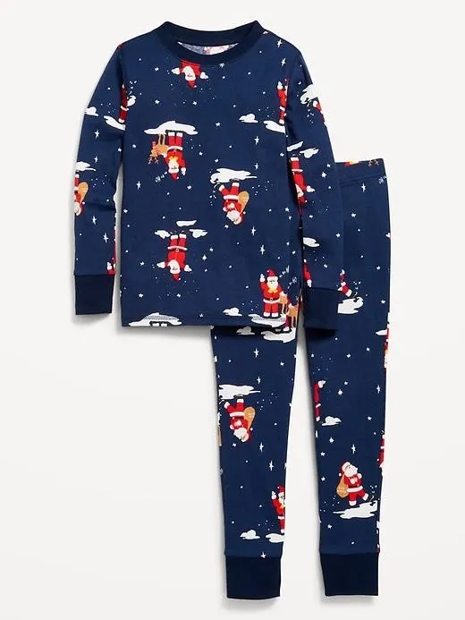 Gender-Neutral Graphic Snug-Fit Pajama Set for Kids