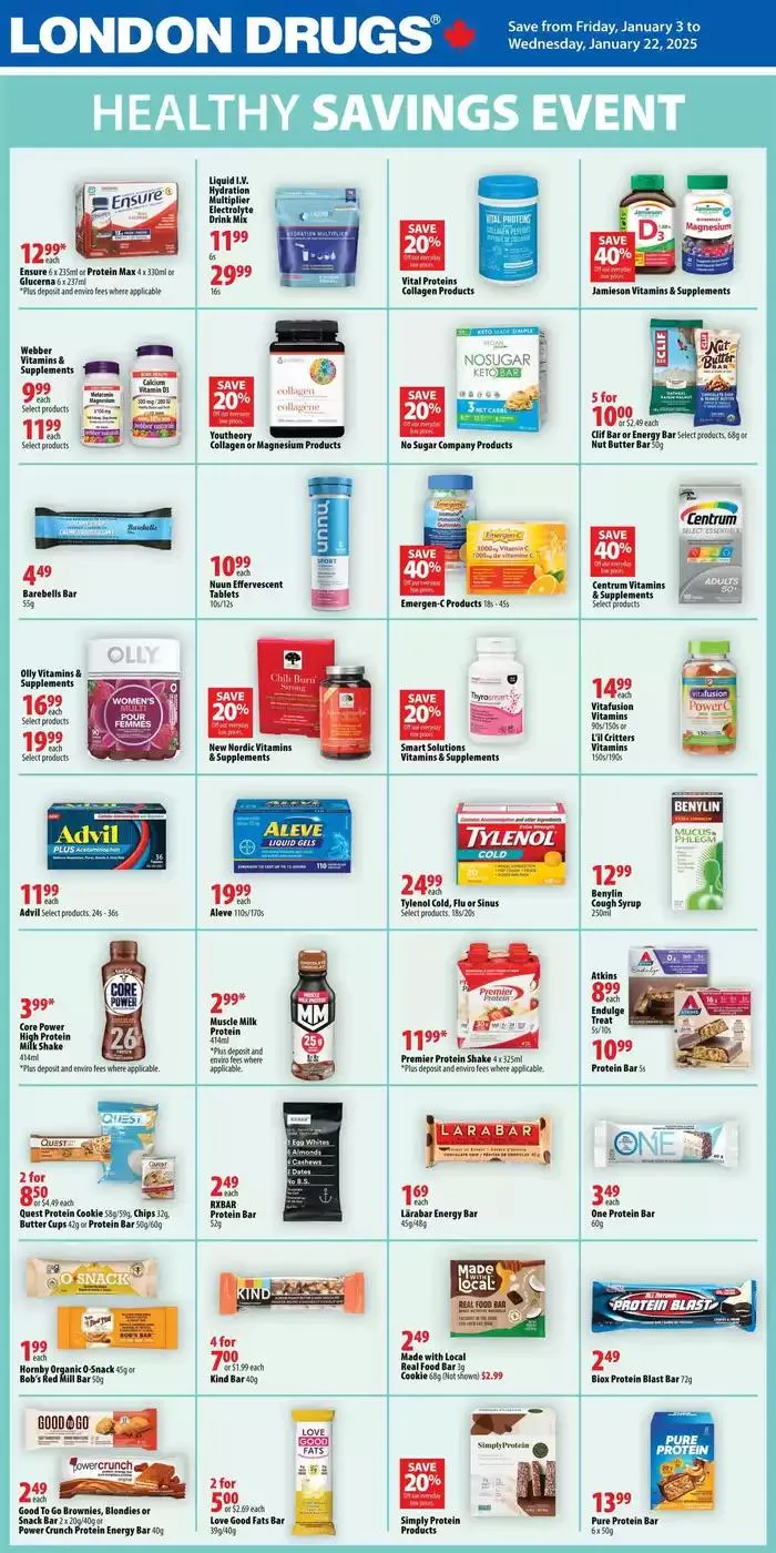 Great discounts on selected products from January 3 to January 22 2025 - flyer page 1