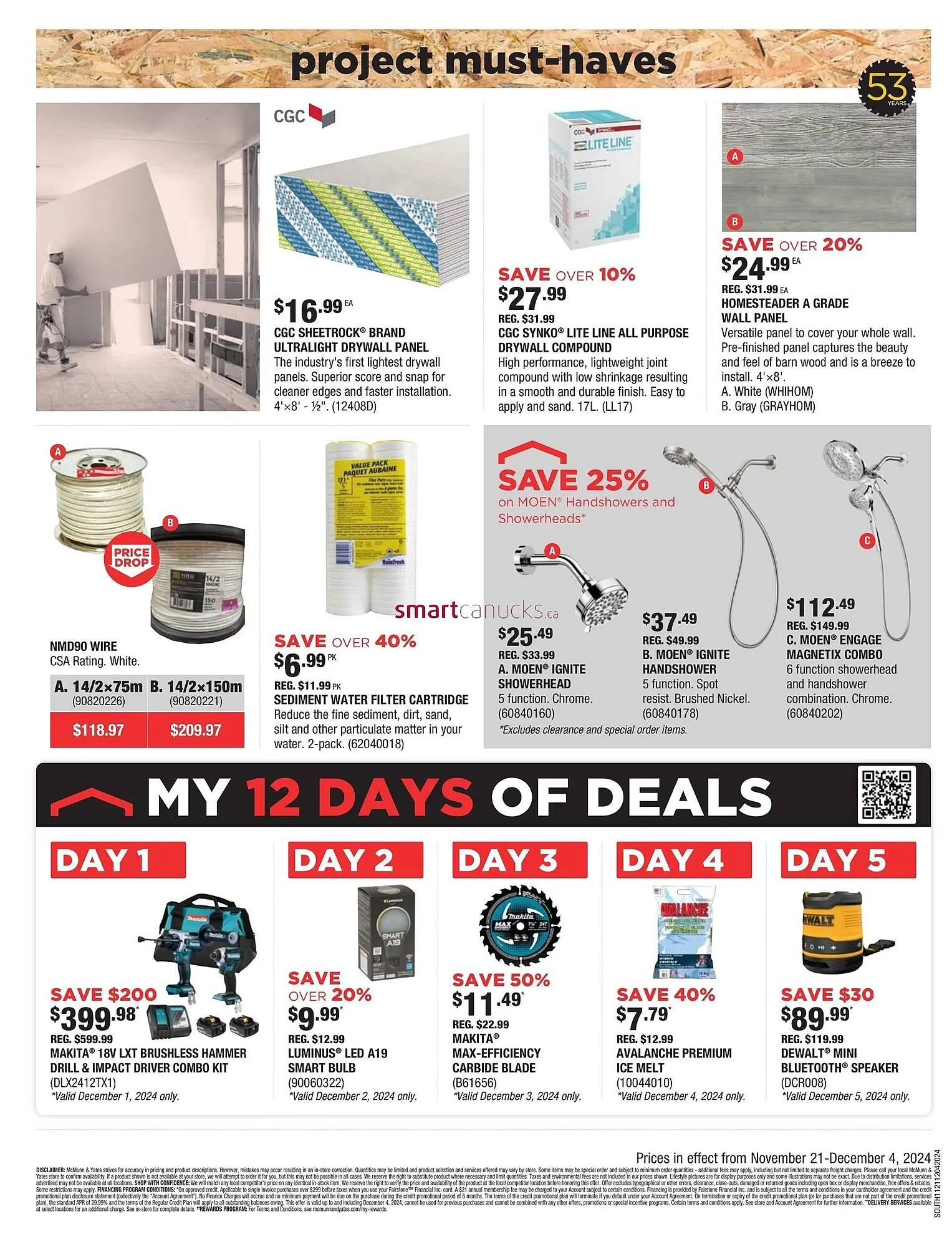McMunn & Yates Building Supplies flyer from November 21 to November 27 2024 - flyer page 4